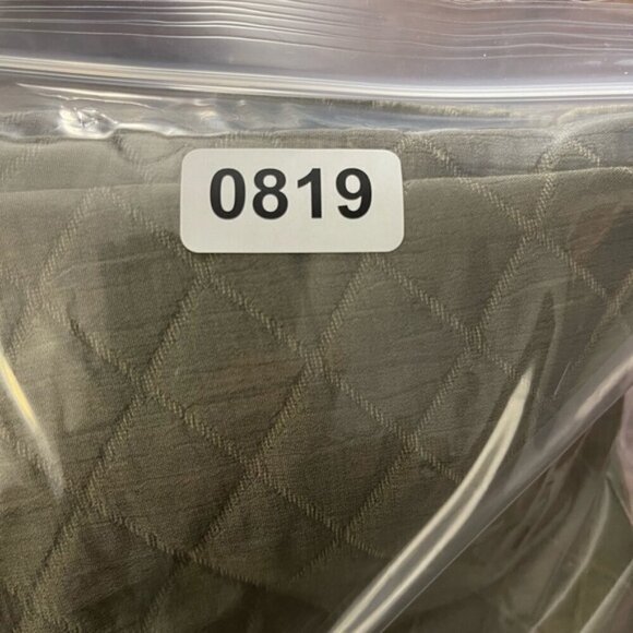 Zara women’s khaki green quilted high rise pull on trouser pants size medium - Picture 16 of 16